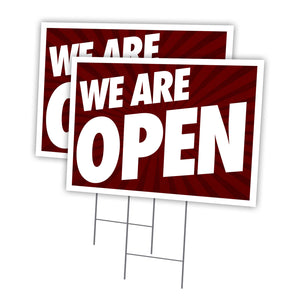 We Are Open