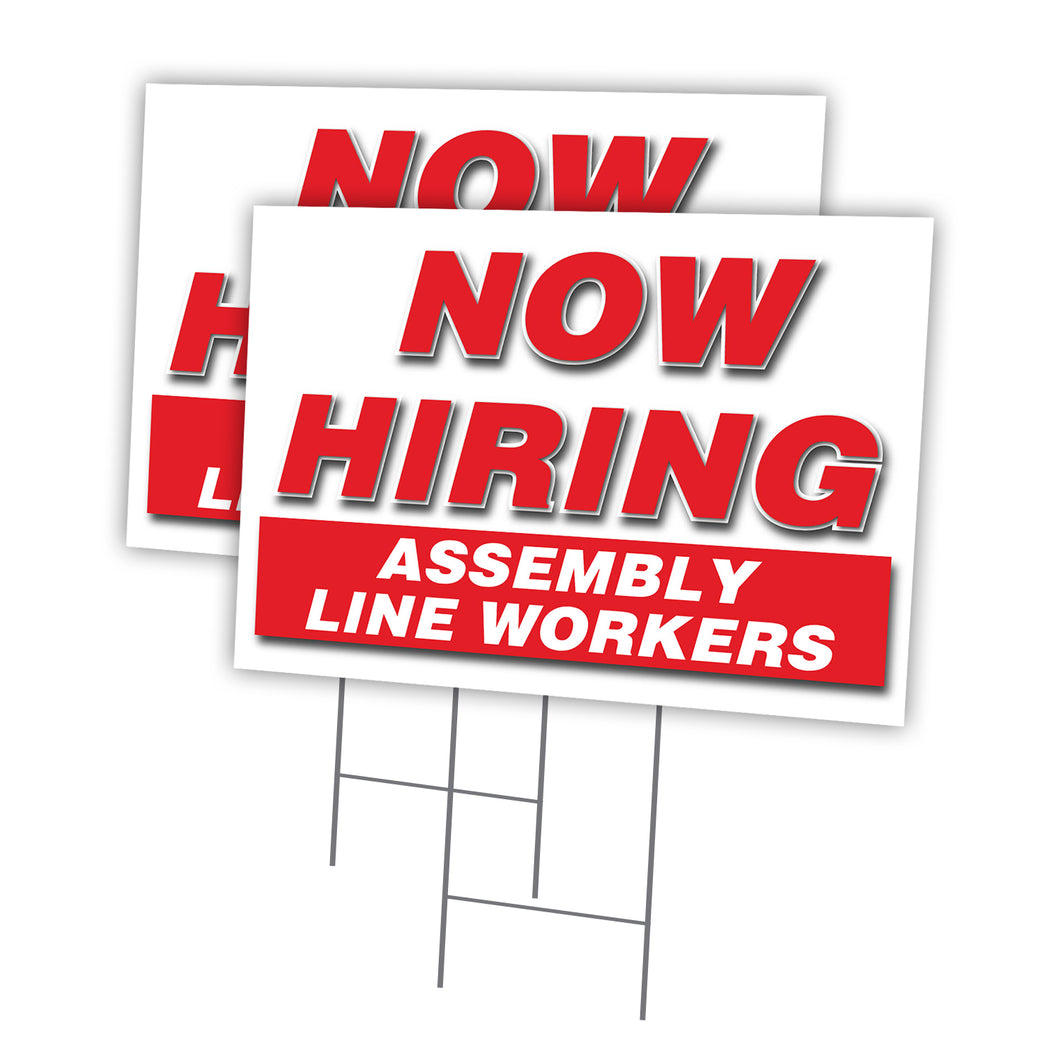 Now Hiring Assembly Line Workers