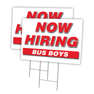 Now Hiring Bus Boys