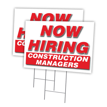 Now Hiring Construction Managers