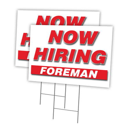 Now Hiring Foreman