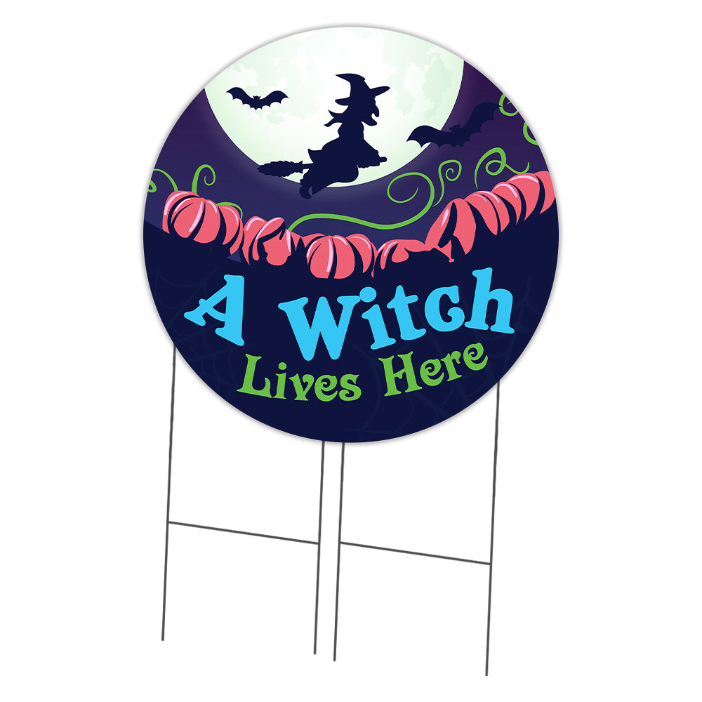 A Witch Lives Here Circle