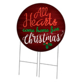 All Hearts Come Home For Christmas Corrugated Circle