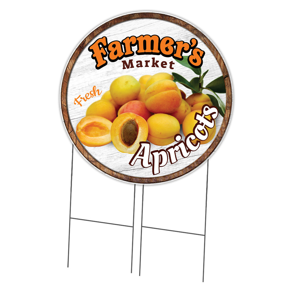 Farmer's Market Apricots Circle