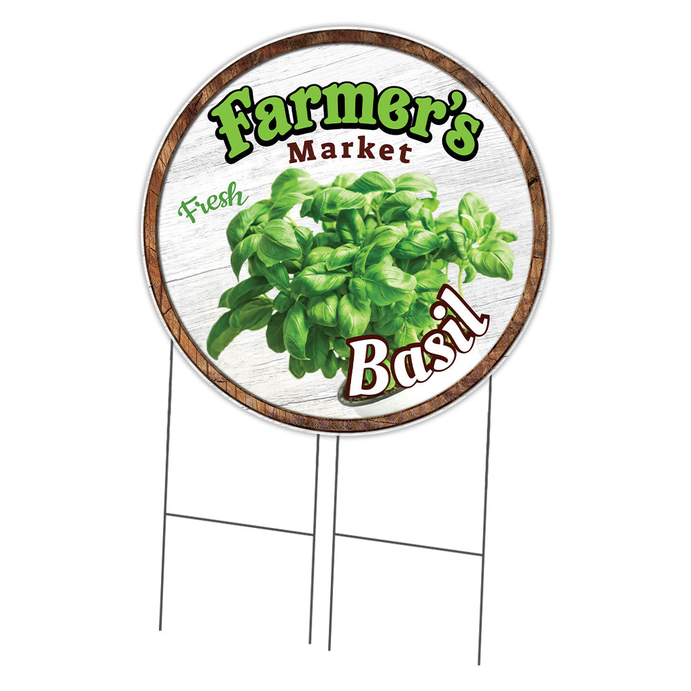Farmer's Market Basil Circle