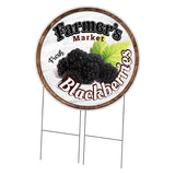 Farmer's Market Blackberries Circle