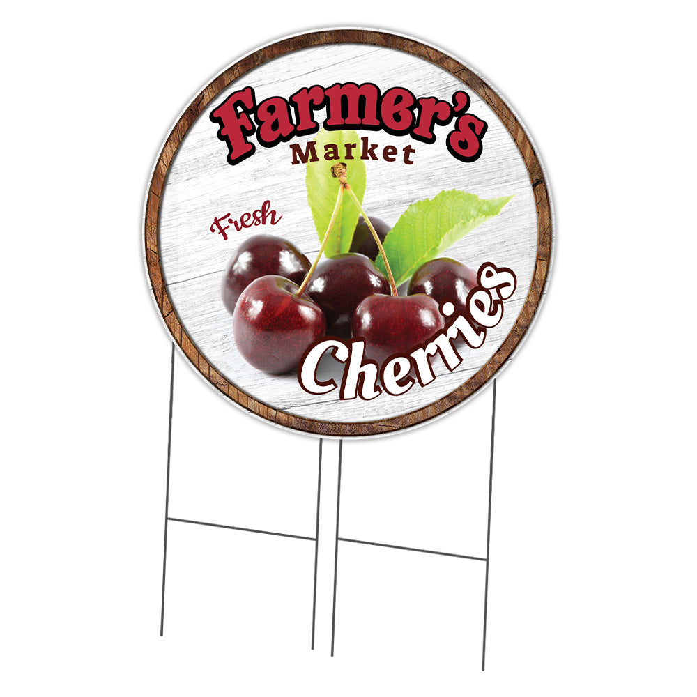 Farmer's Market Cherries Circle