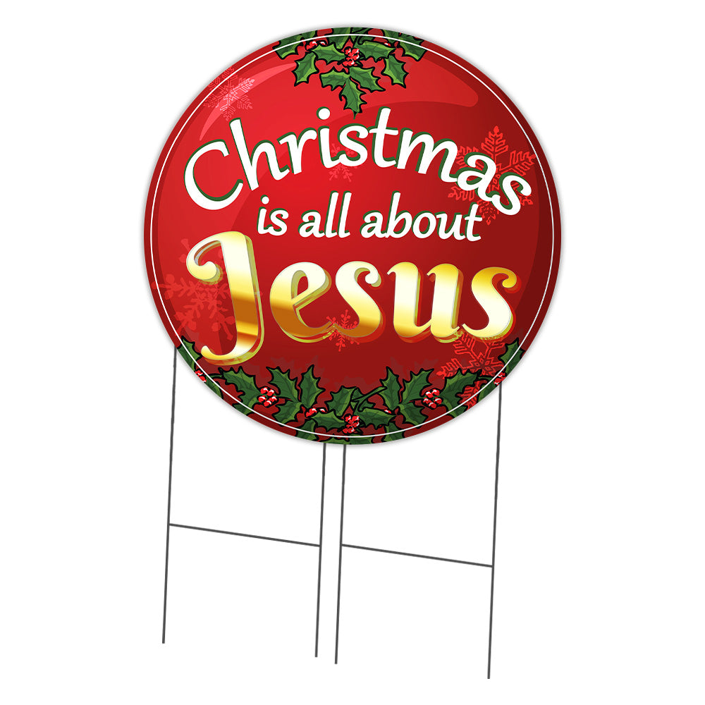 Christmas Is All About Jesus Circle