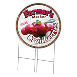 Farmer's Market Cranberries Circle