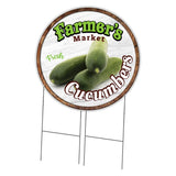 Farmer's Market Cucumbers Circle