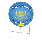 Happy Hanukkah Circle