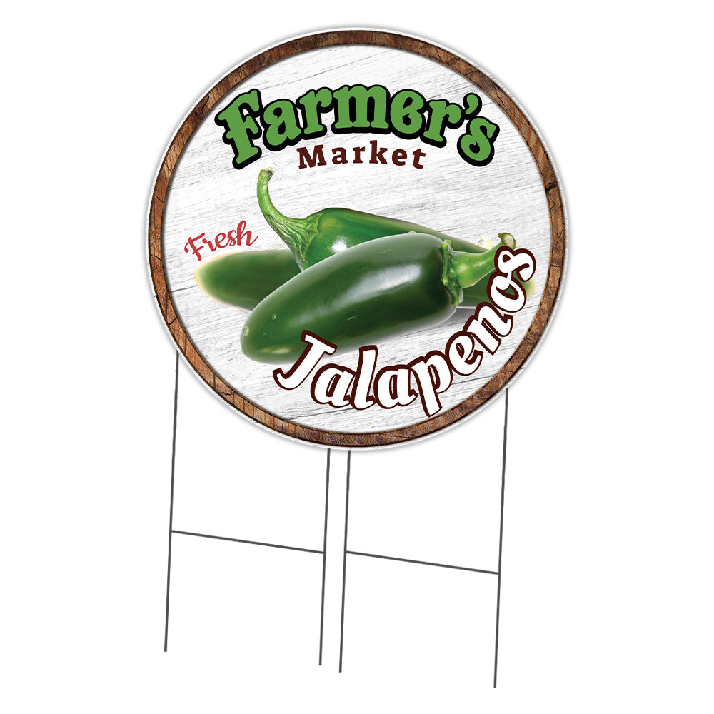 Farmer's Market Jalapenos Circle