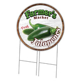 Farmer's Market Jalapenos Circle