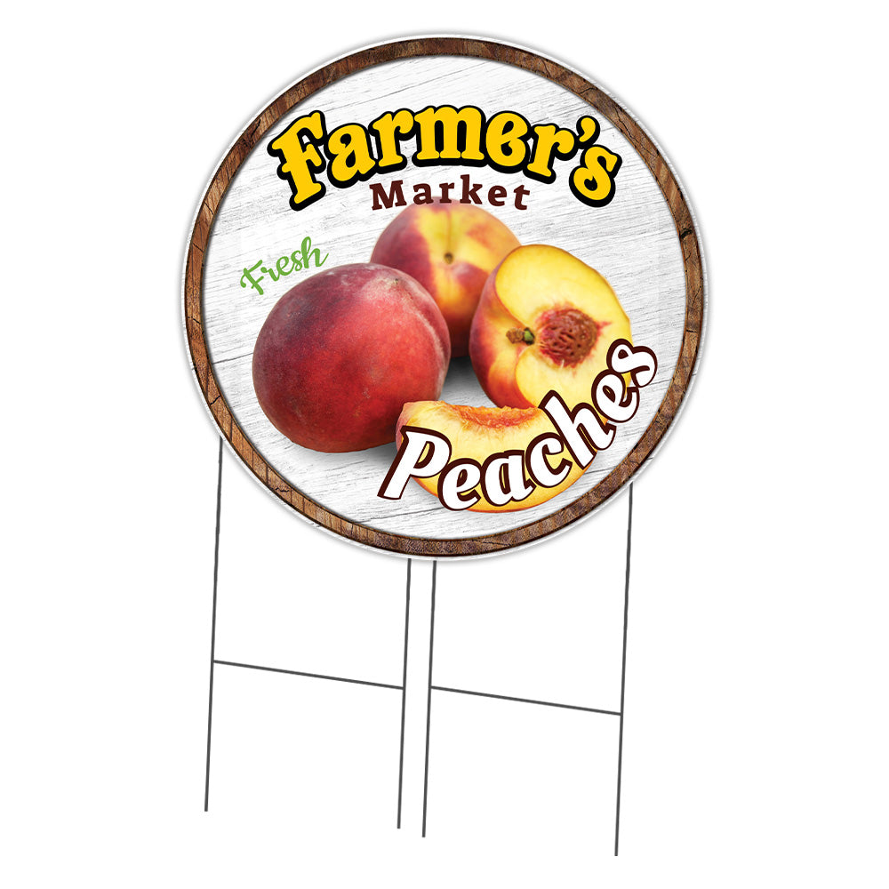 Farmer's Market Peaches Circle