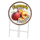 Farmer's Market Peaches Circle