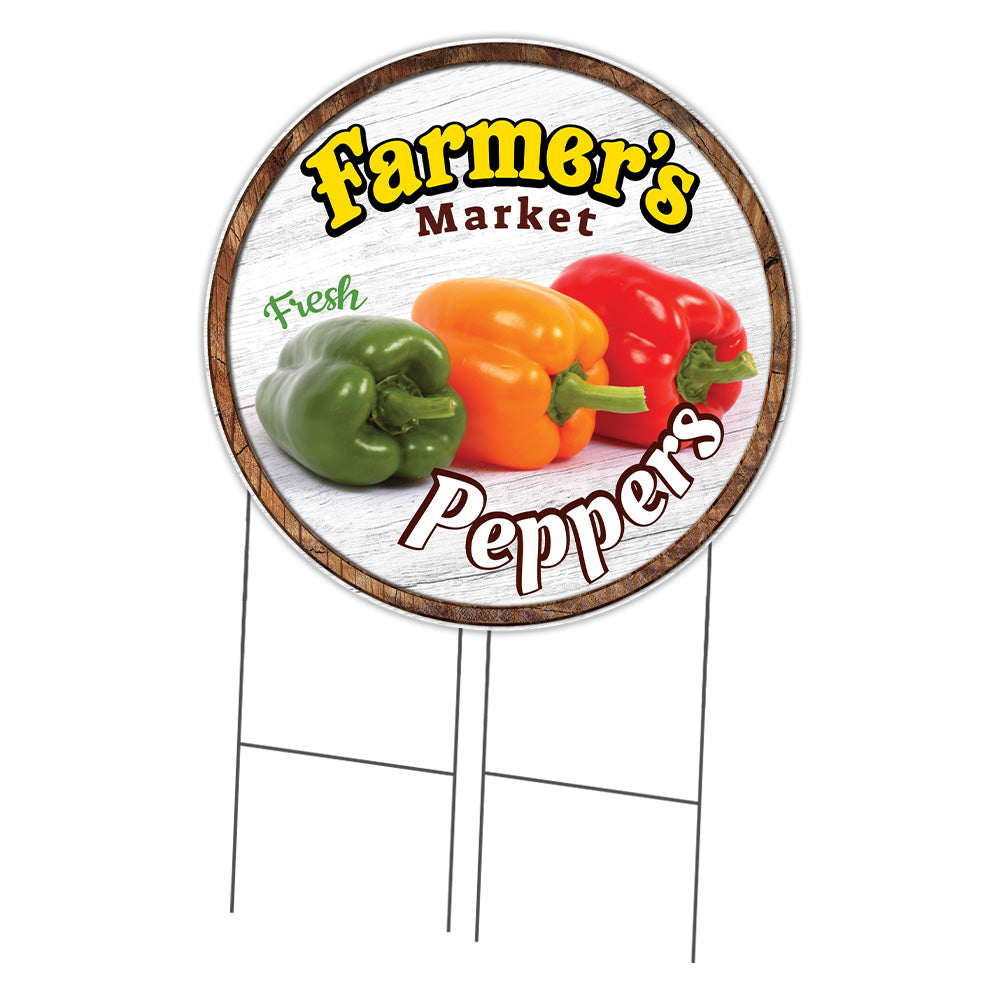 Farmer's Market Peppers Circle