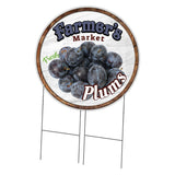 Farmer's Market Plums Circle