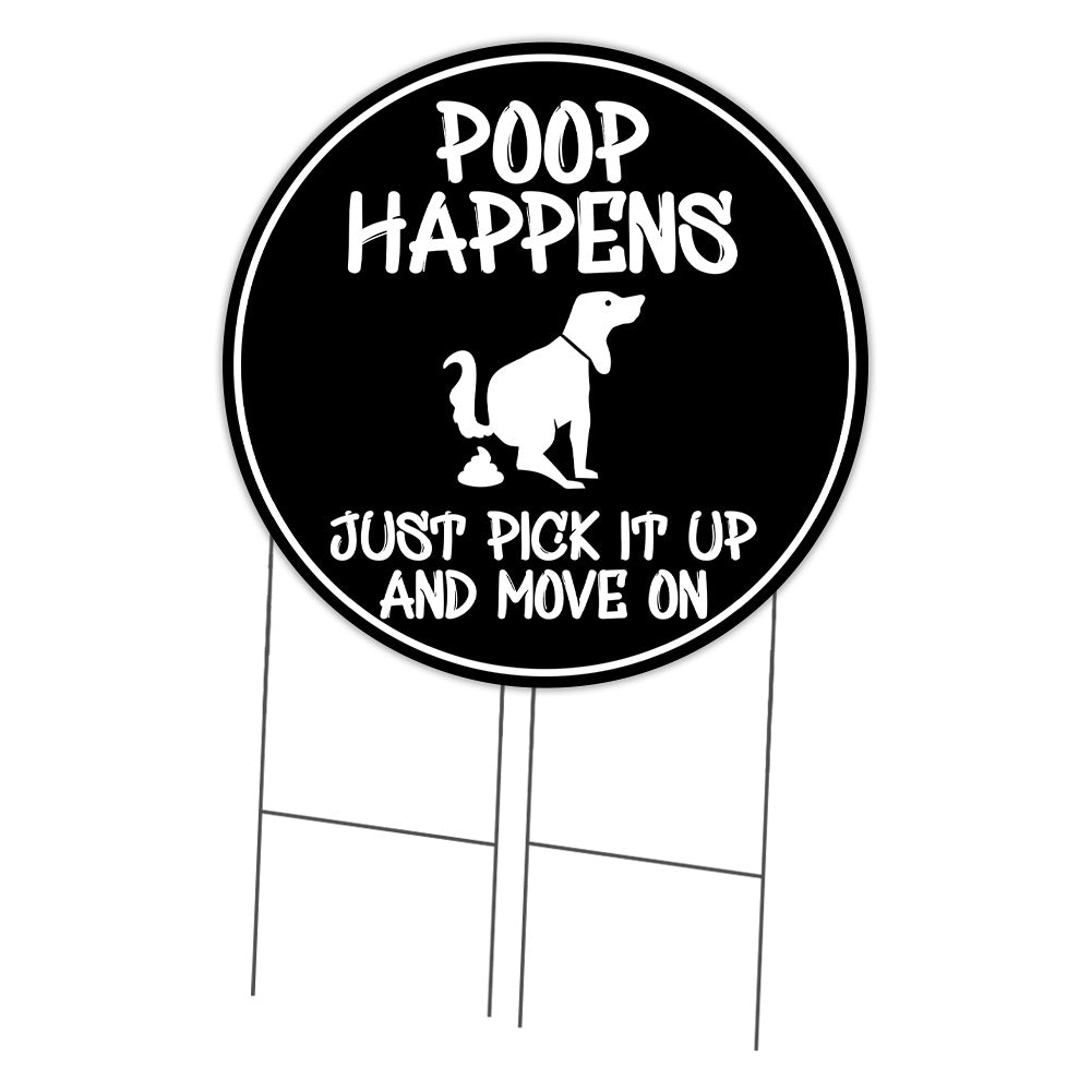 Poop Happens Just Not Circle