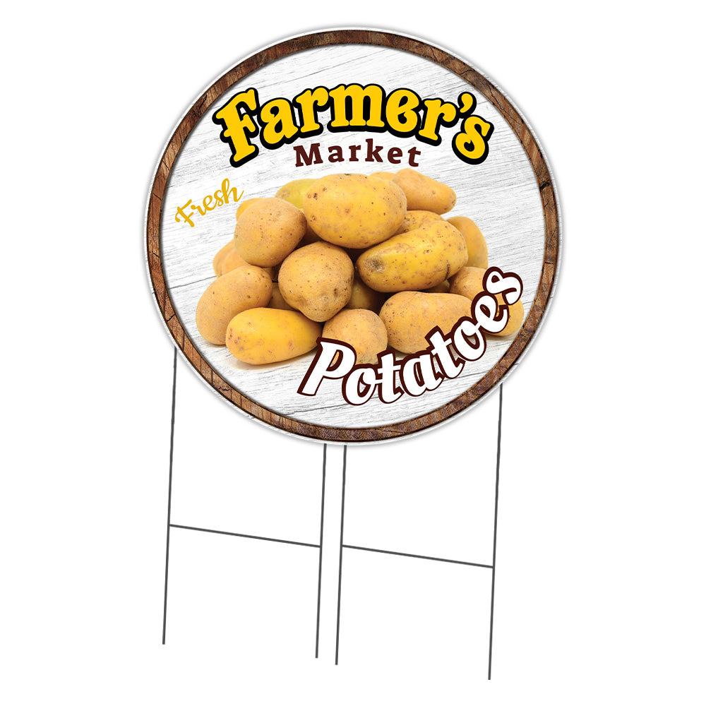Farmer's Market Potatoes Circle