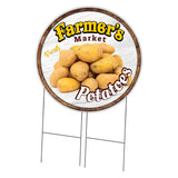 Farmer's Market Potatoes Circle