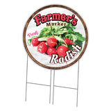Farmer's Market Radish Circle