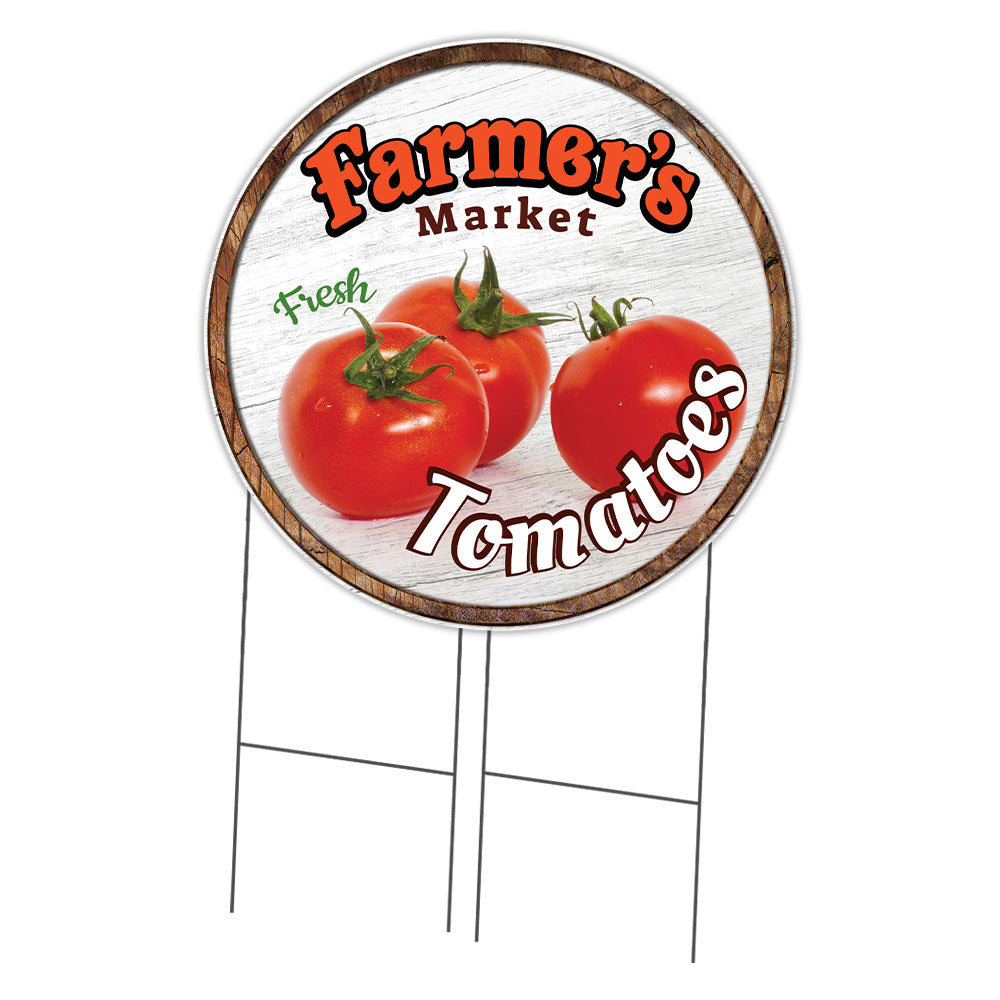 Farmer's Market Tomatoes Circle