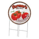 Farmer's Market Tomatoes Circle