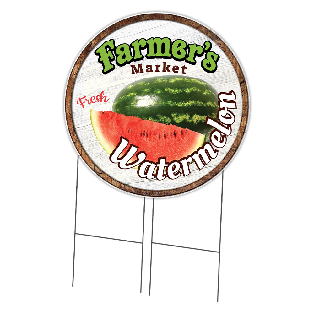 Farmer's Market Watermelon Circle