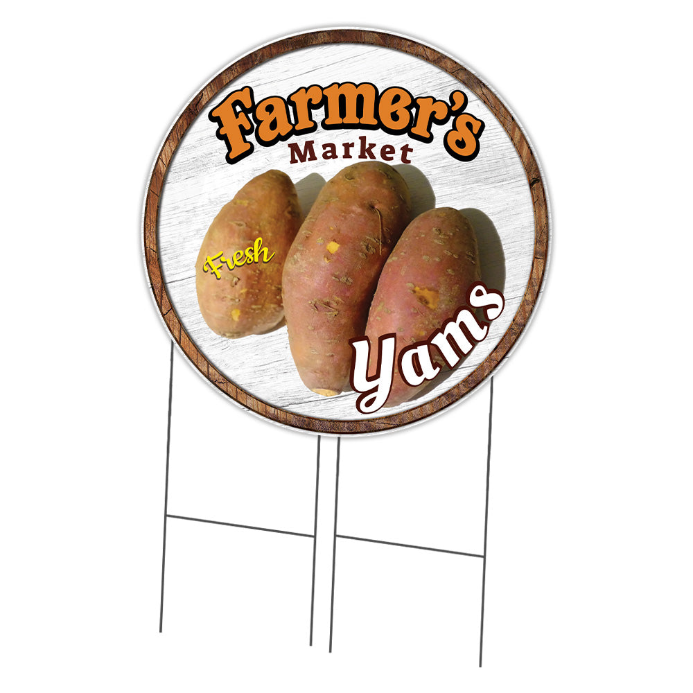 Farmer's Market Yams Circle