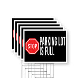Stop Parking Lot is Full