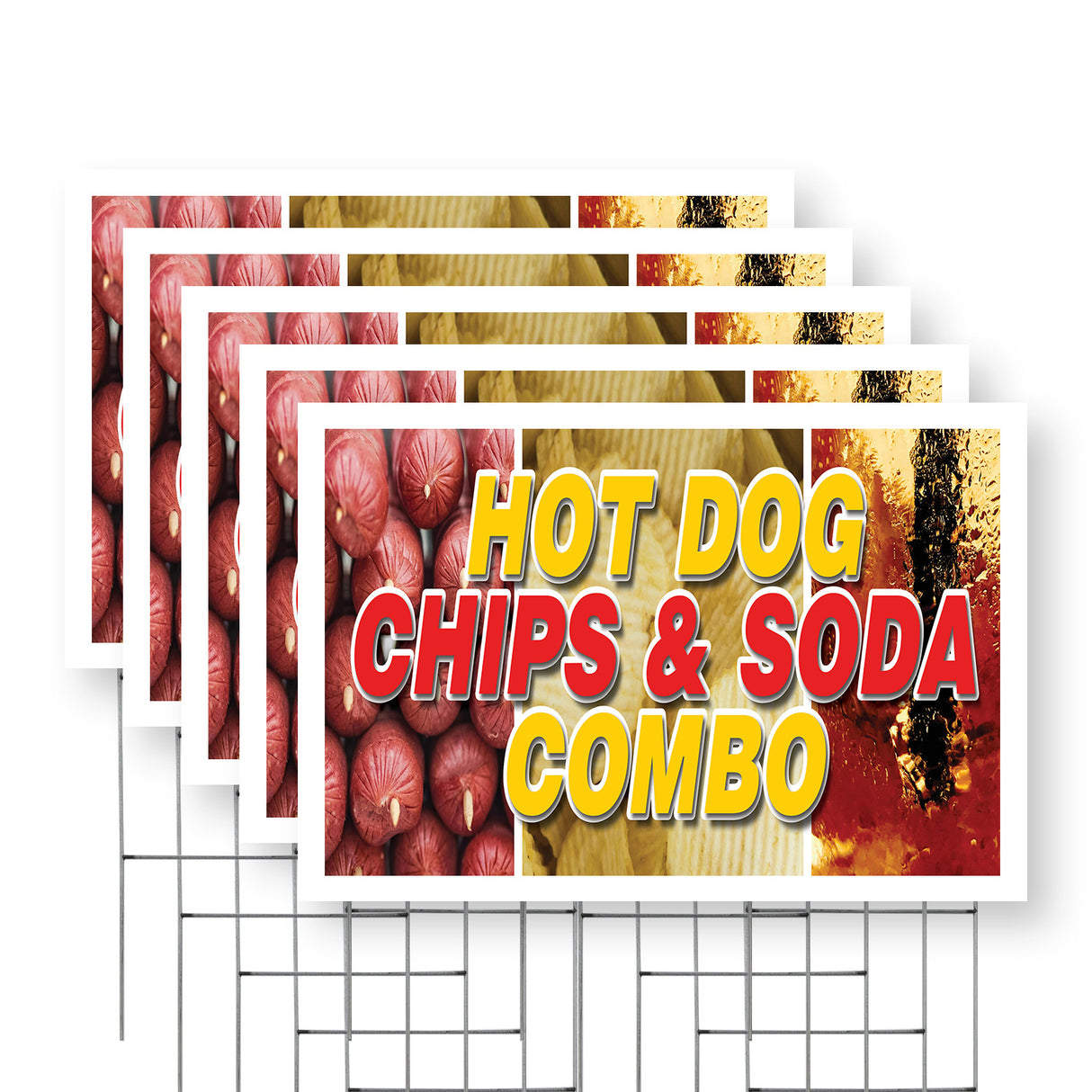 Hot Dogs Chips and Soda Combo