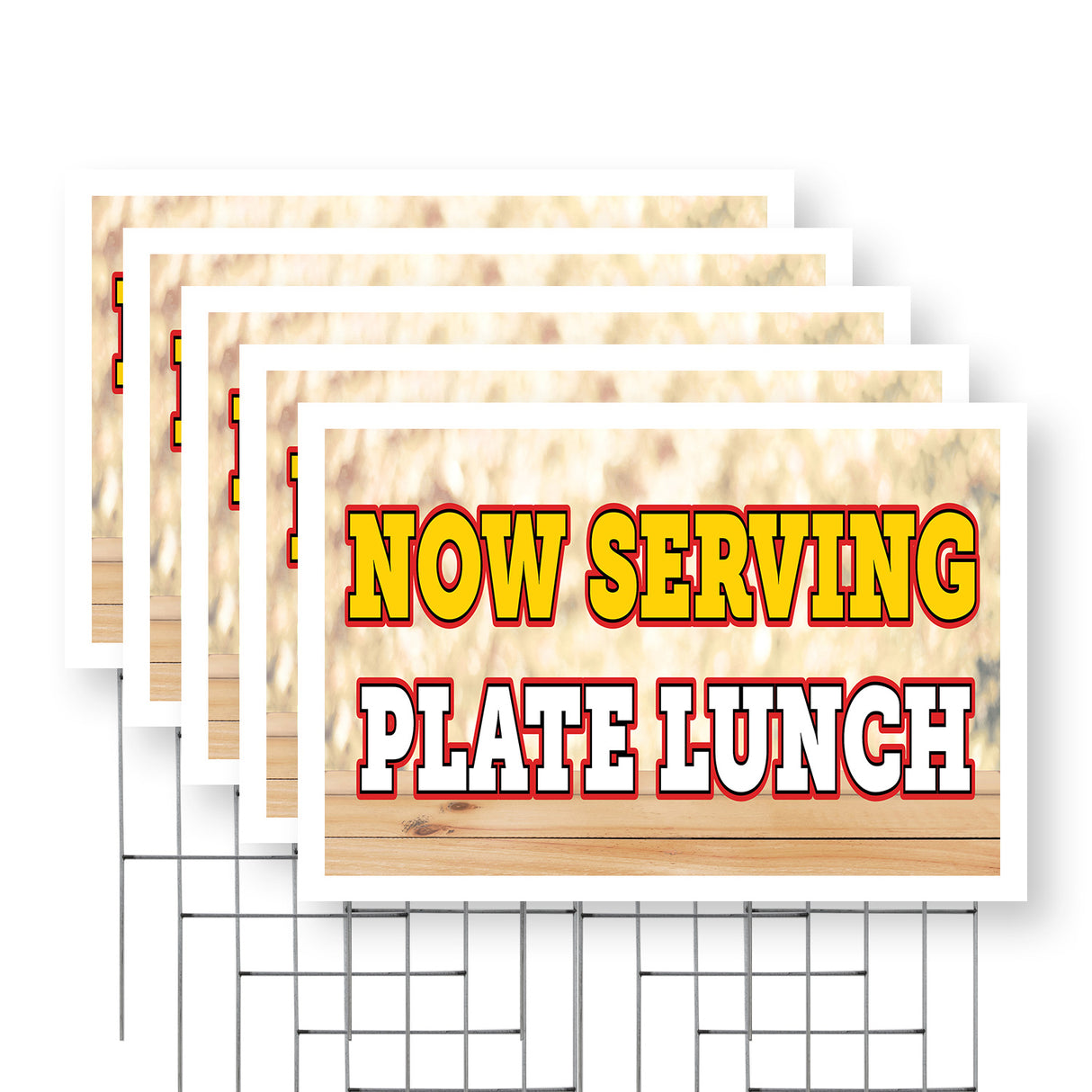 Now Serving Plate Lunch