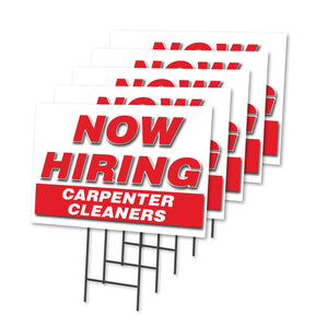 Now Hiring Carpenter Cleaners