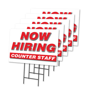 Now Hiring Counter Staff
