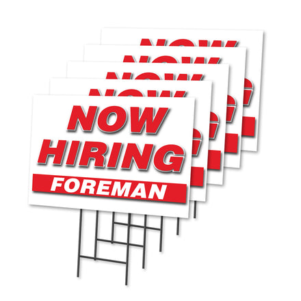 Now Hiring Foreman