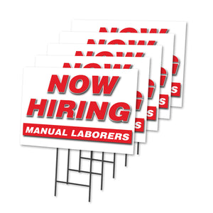 Now Hiring Manual Laborers