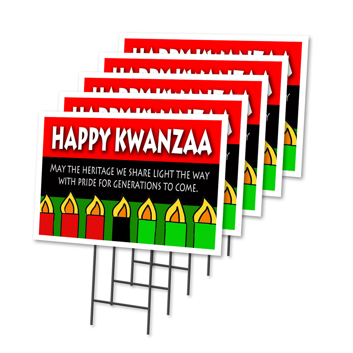 HAPPY KWANZA MAY THE HERITAGE WE SHARE LIGHT