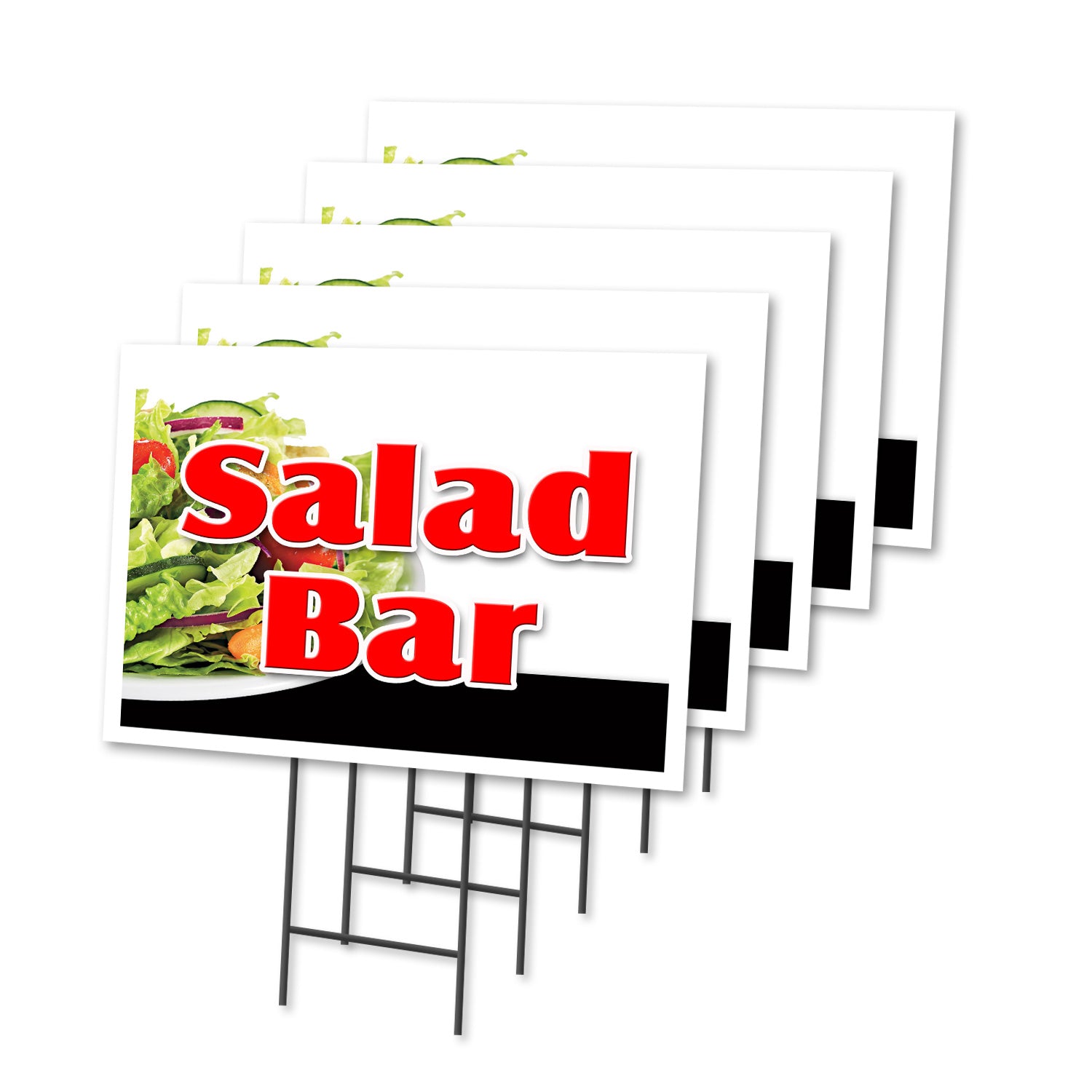 Local Salad Program Sign SALAD BAR Advertising – SignMission