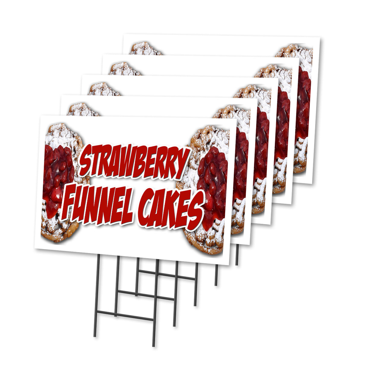 STRAWBERRY FUNNEL CAKES