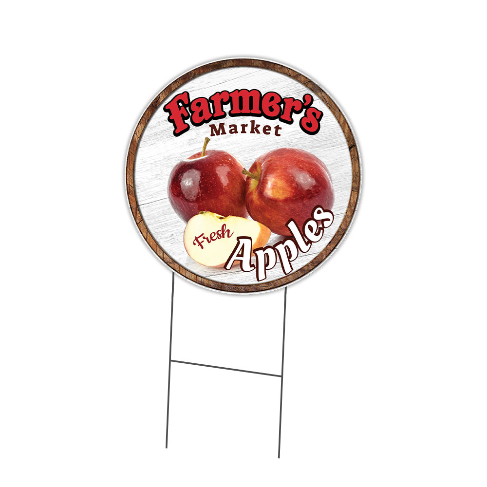 Farmer's Market Apples Circle