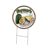Farmer's Market Avocados Circle