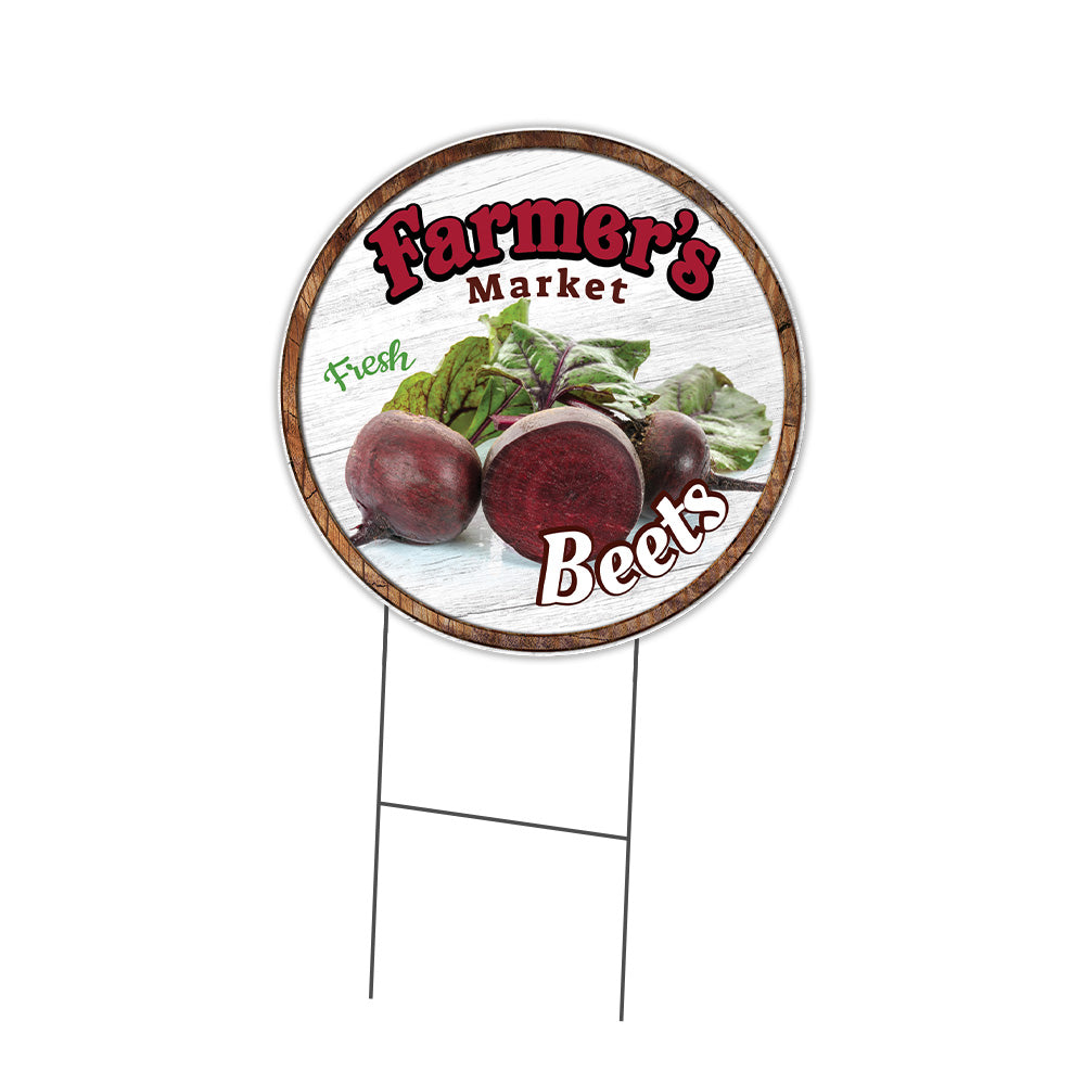 Farmer's Market Beets Circle