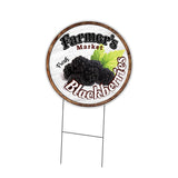 Farmer's Market Blackberries Circle