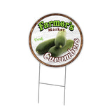 Farmer's Market Cucumbers Circle
