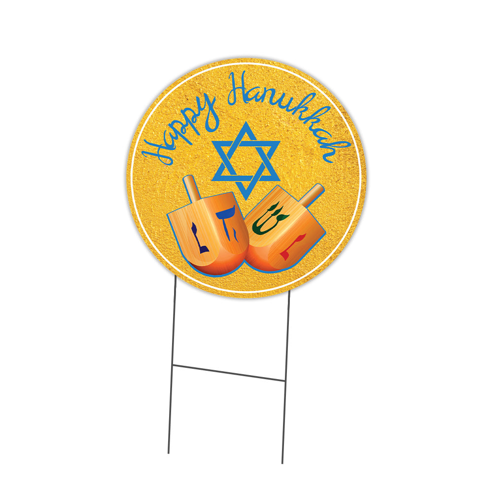 Happy Hanukkah 2 Circle