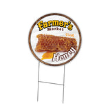 Farmer's Market Honey For Sale Circle