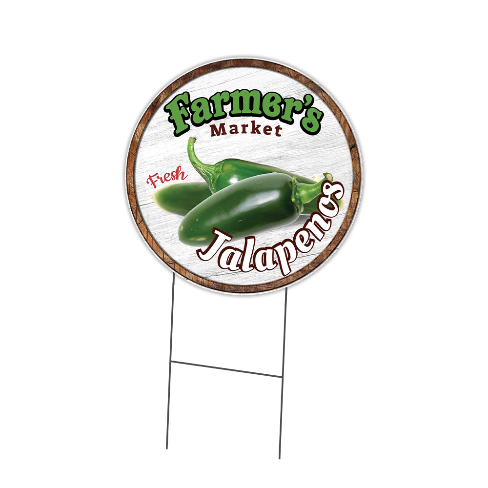Farmer's Market Jalapenos Circle