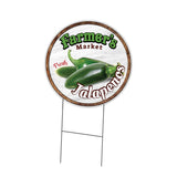 Farmer's Market Jalapenos Circle