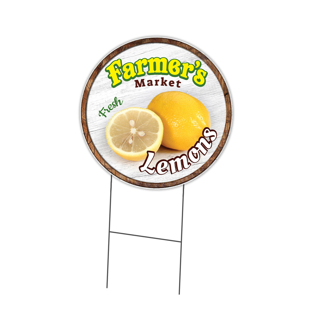 Farmer's Market Lemons Circle