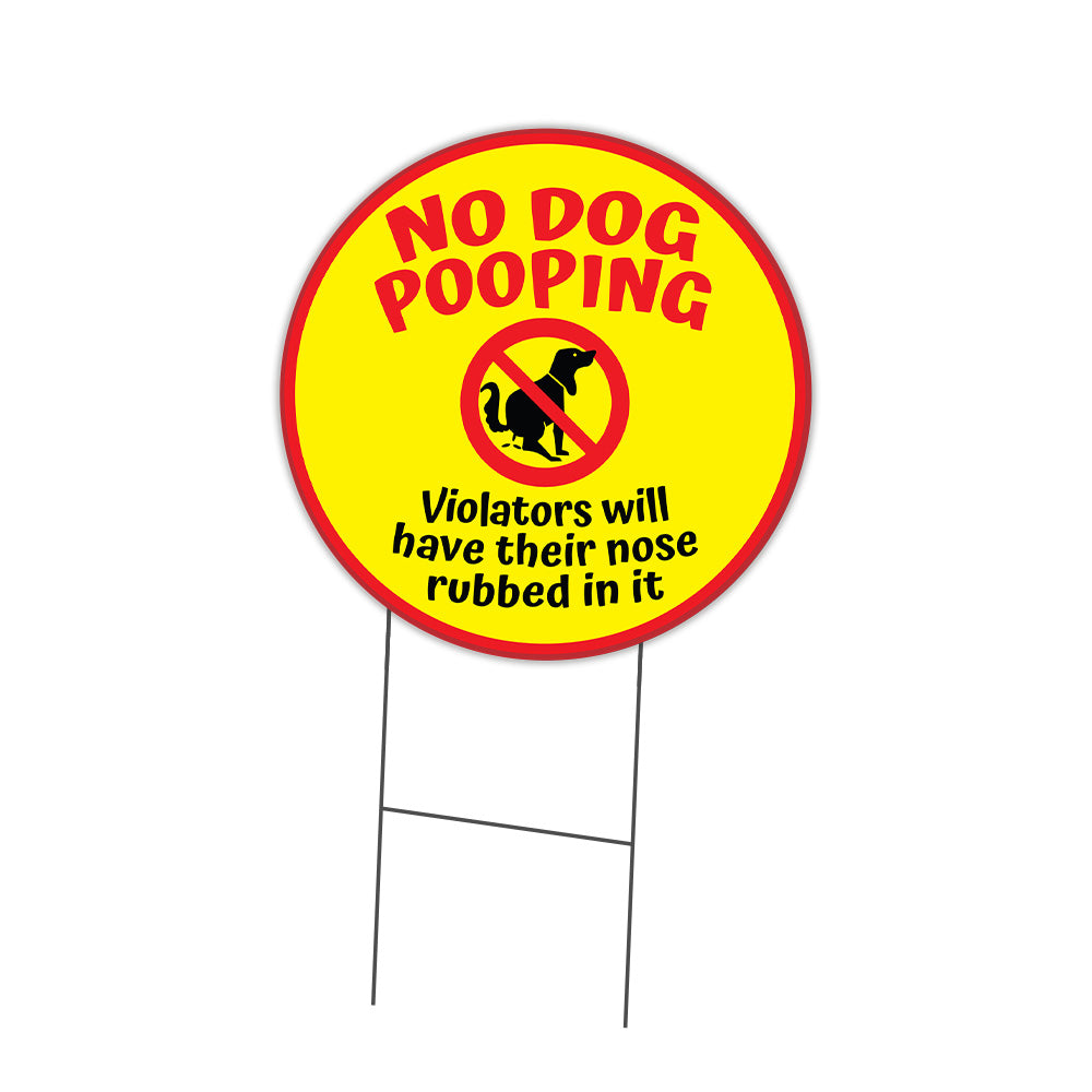 No Dog Pooping Circle